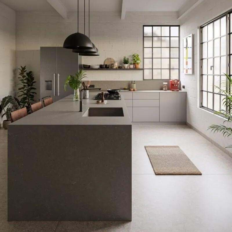 Plan de travail en Quartz Silestone Brass Relish
